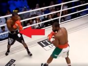 Floyd Mayweather Talking to Commentators While Beating Up Don Moore and Dancing with Ring Girl Goes Viral