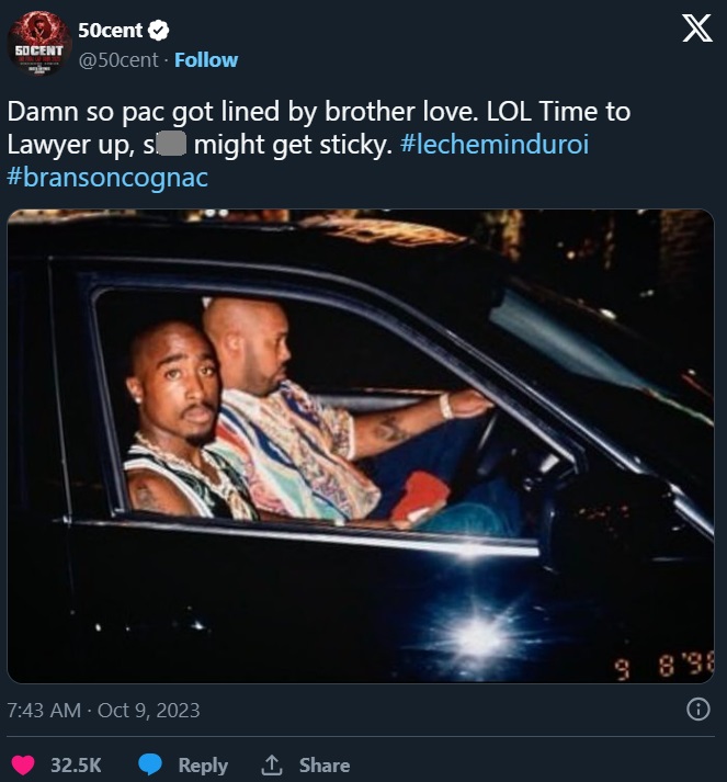 Did 50 Cent's Comment Make P Diddy Respond Rumors He Had Tupac Killed with a Cryptic Instagram Post?