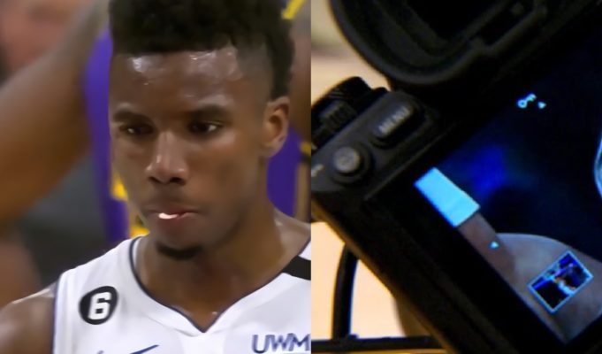 Close Up Image of Hamidou Diallo's Knocked Out Front Tooth Hanging From his Gum After Thomas Bryant Hit Goes Viral