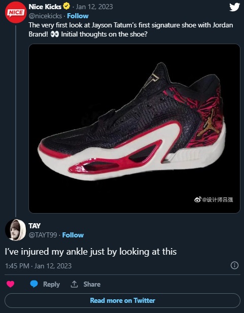 Jayson Tatum's Ugly First Signature Jordan Brand Shoe Gets Roasted on Social Media