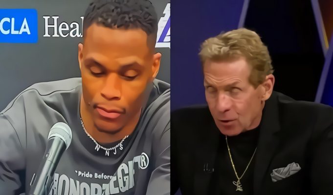Russell Westbrook Threatens Skip Bayless After 'Westbrick' Comment on Lakers Drafting Max Christie