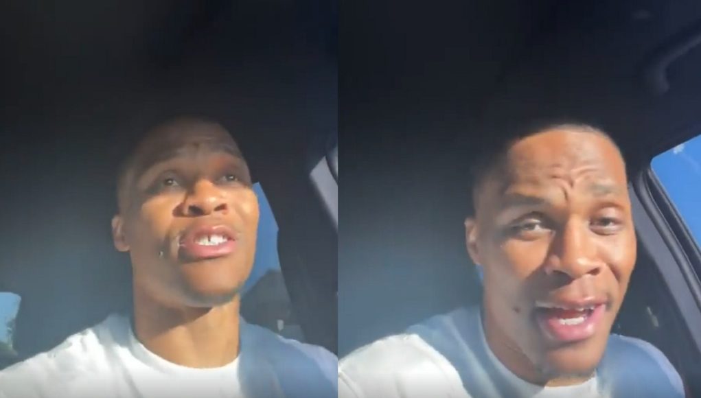 Russell-Westbrook-singing-beyonce