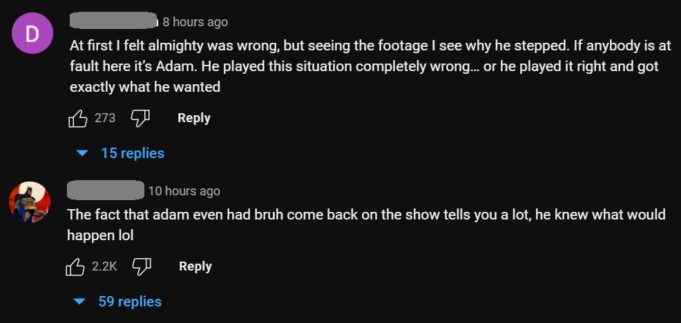 People are Blaming Adam Podcast No Jumper for Fight Between Suspect and