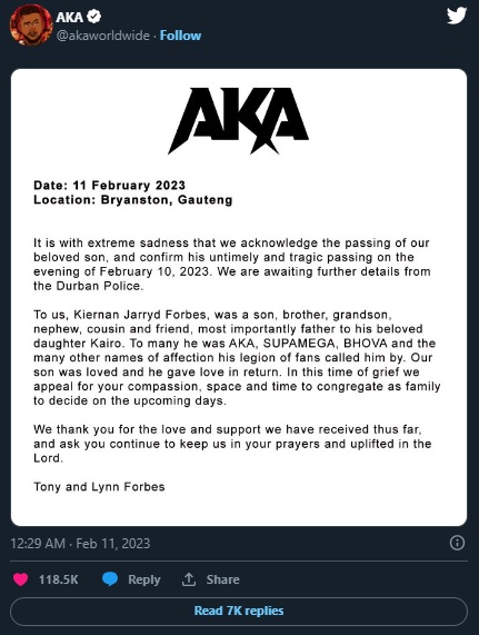 Is Rapper AKA's Murder Connected to the Death of His Fiancé Anele Tembe? Conspiracy Theories Trend After AKA is Shot Dead Two Weeks Before His New Album Release
