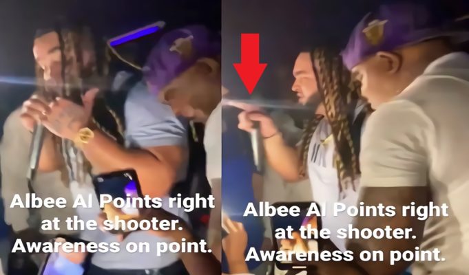 Video Shows Albee Al Pointing at Shooter Before Getting Shot At During First Club Performance Since Being Released From Jail