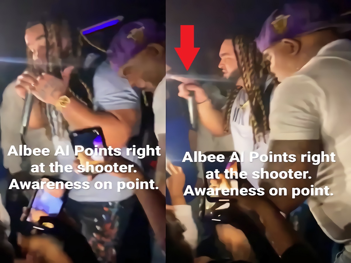 Video Shows Albee Al Pointing at Shooter Before Getting Shot At During First Club Performance Since Being Released From Jail