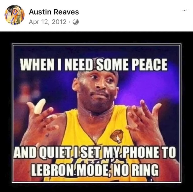 Austin Reaves' Lebron Hater Tweet Making Fun on Him Having No Rings in 2012