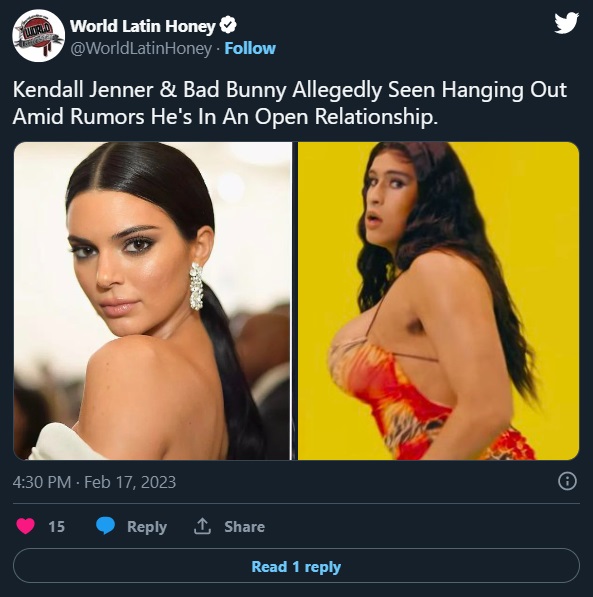 Bad Bunny Open Relationship details Kendall Jenner