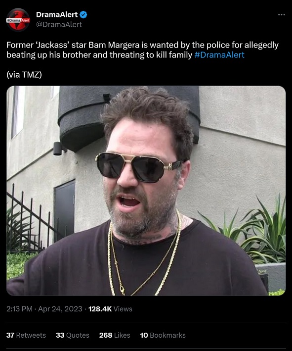 Why is Bam Margera On the Run From Police in Pennsylvania?
