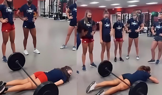 What is the Barbell Booty Check? Women Playing Barbell Butt Measurement Challenge Game in Gym Goes Viral