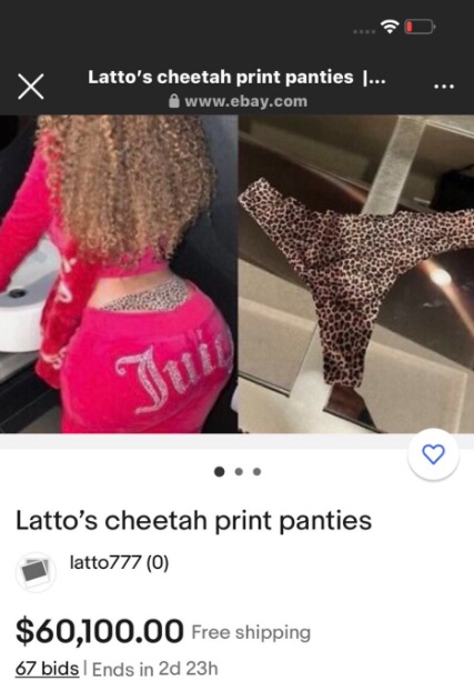 Big Latto Proves She Doesn't Wear the Same Panties after eBay Takes Down Cheetah Print Panties Auction