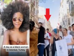 Video Showing Turkish People Reacting To Black Woman in Turkey by Treating Her L...