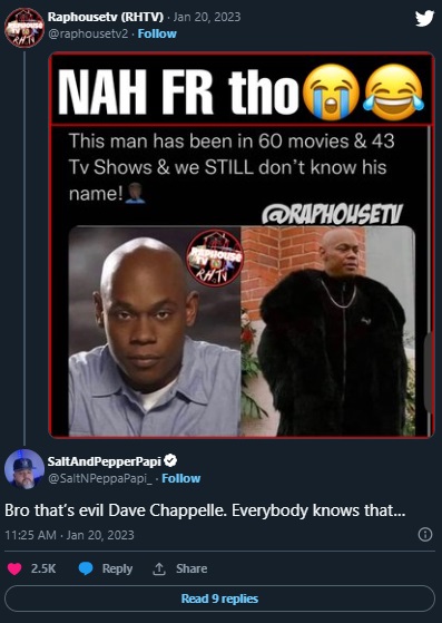 Bokeem Woodbine evil Dave Chappelle trend detail