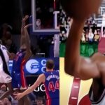 Bol Bol Stretches in Mid-Air to Do Michael Jordan Space Jam Dunk on Isaiah Stewart to Avenge Lebron James