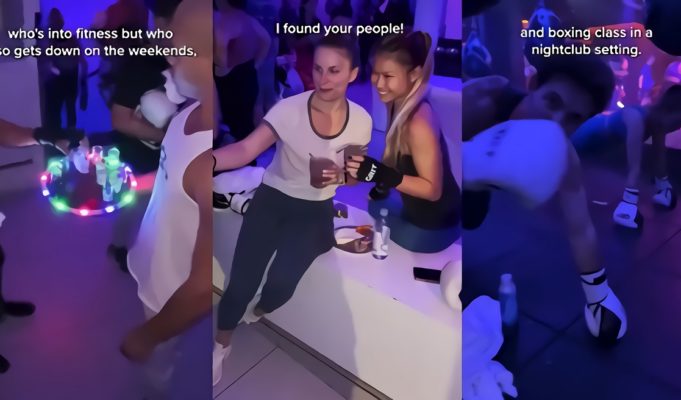 Boxing Class Night Club Where People Workout Then Party and Get Drunk Goes Viral