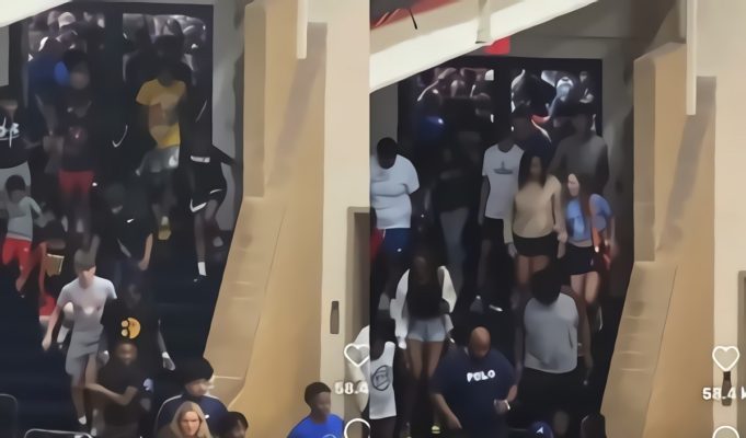 Viral Video Shows Stampede of People Rushing Gym to See Bronny James Play