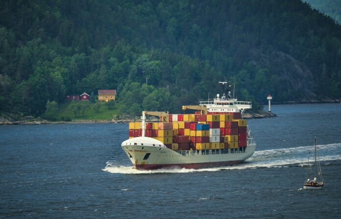 cargo ship boat