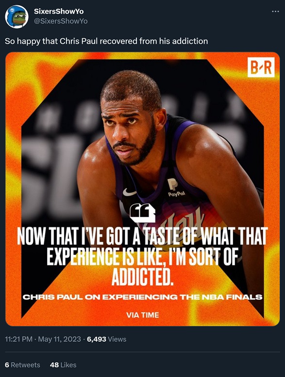 Social Media Congratulates Chris Paul on Beating His NBA Finals Addiction and Being 2 Years Sober After Nuggets Eliminate Kevin Durant Suns