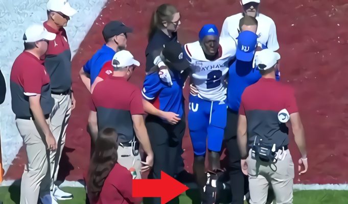 Kansas Jayhawks' Medical Staff Making Cobee Bryant Walk on Broken Leg as He Screams in Pain Sparks Controversy