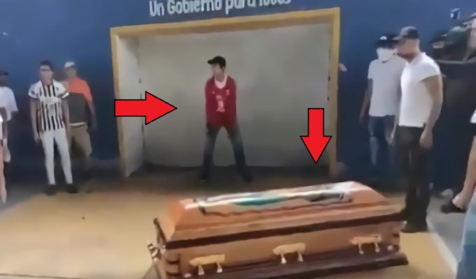 Dead 16 Year Old Mexican Teenager Scores Goal From Inside His Coffin While Playing Soccer in Viral Video