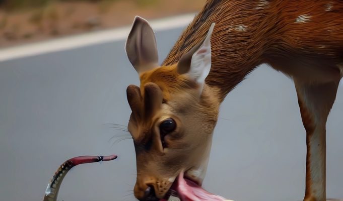 Here is Possibly Why a Deer Was Eating a Snake in Viral Video that Has Social Media Asking Questions