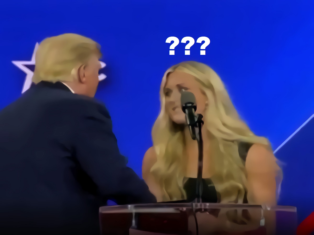 Video: Did Swimmer Riley Gaines Curve Donald Trump's Kiss On Stage at CPAC?