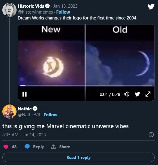 Emotional Reactions to DreamWorks Changing Logo For the First Time Since 2004