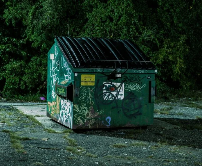 dumpster trash can