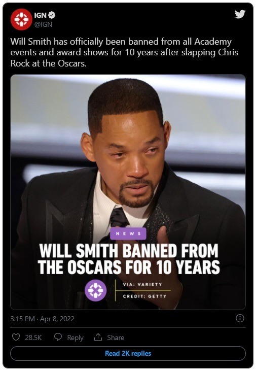 The Racial Paradox of Will Smith Banned for 10 Years from All Academy Events Explained.