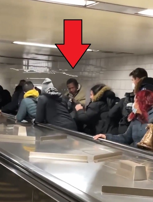 Photo of Homeless man involved in Grand Central Escalator Fight.
