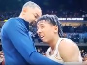 Celebrities React to Juwan Howard Hugging Crying Kennedy Chandler After Michigan Beats Tennessee