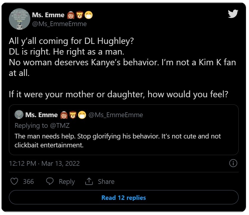 Social Media Reacts to Kanye West Threatening DL Hughley For Saying Kanye is Stalking Kim Kardashian.