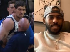 The Size of Boban Marjanovic's Hand on Chris Paul's Head After Fighting Aaron Ho...
