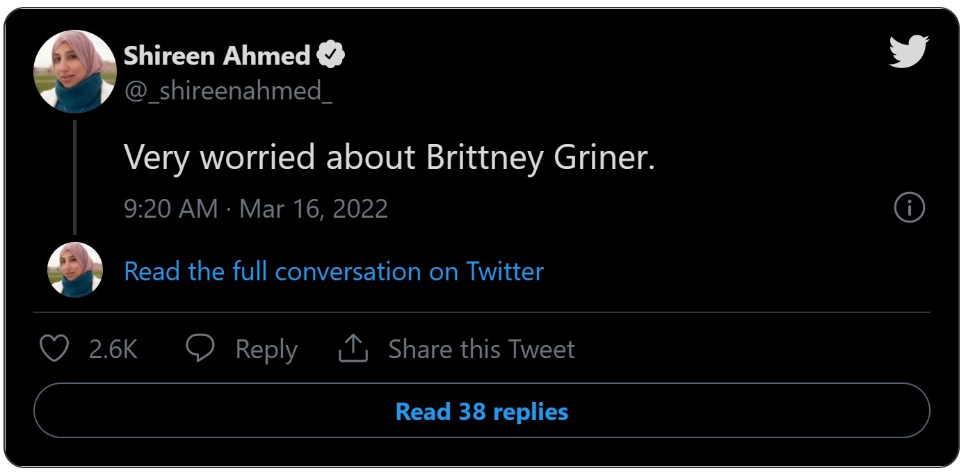 Celebrities React to Russia Court Keeping Brittney Griner Locked Up in Russian Jail for Two More Months