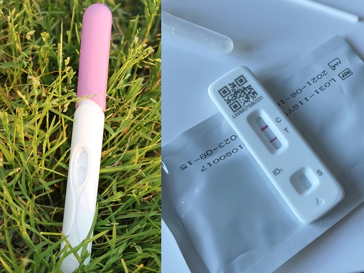 Woman Mistaking Pregnancy Test for COVID Test in Leaked Text Messages.