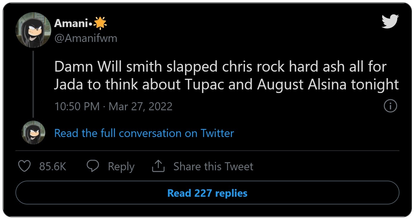 Social media roasts Will Smith not slapping August Alsina.