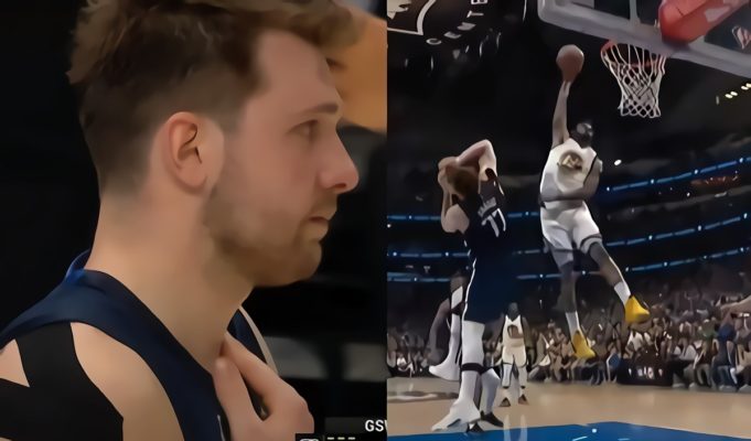Mark Cuban and Luka Doncic's Reactions to Referees Confirming Andrew Wiggins' Poster Dunk Goes Viral