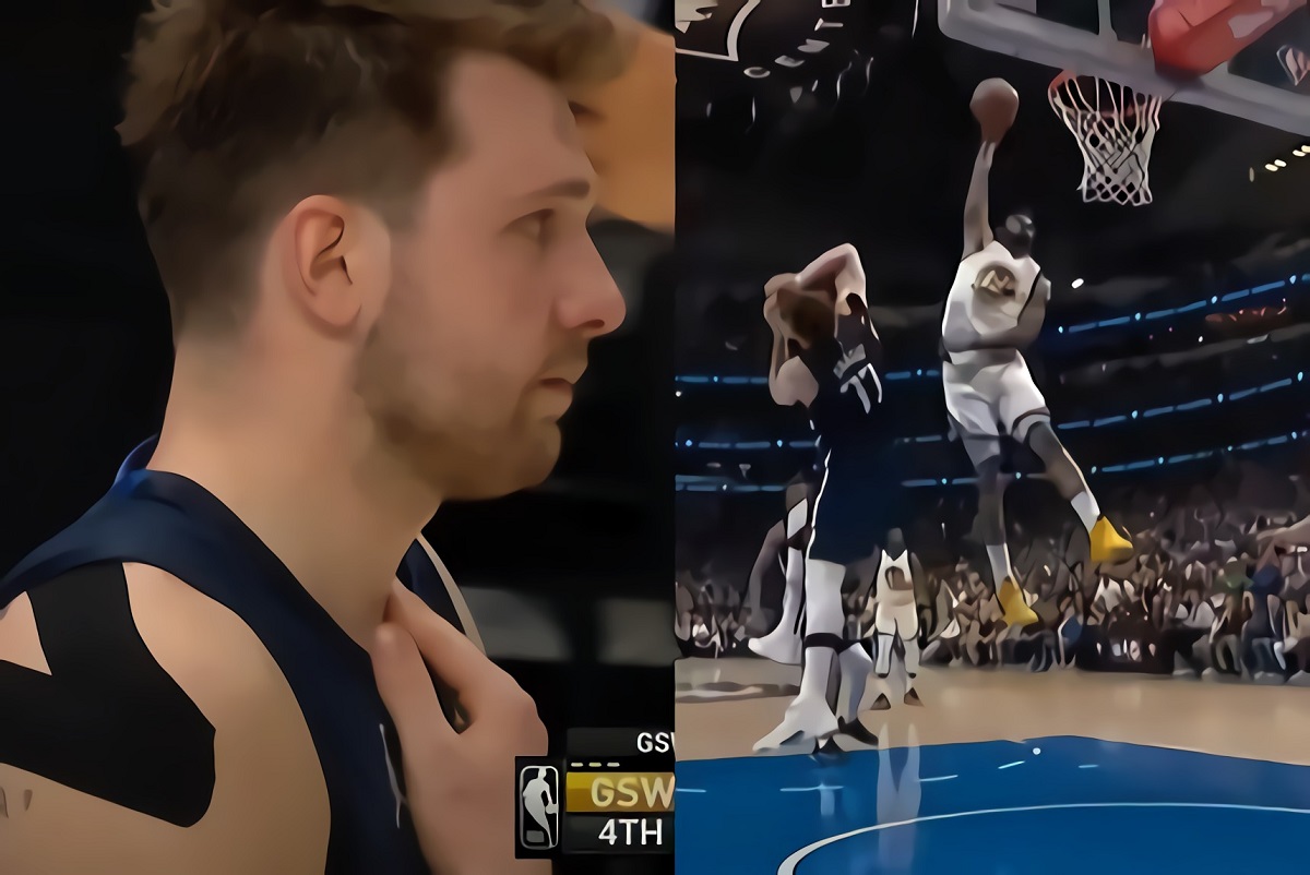 Mark Cuban and Luka Doncic's Reactions to Referees Confirming Andrew Wiggins' Poster Dunk Goes Viral