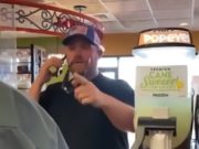 Racist White Man at Popeyes Threatens to Lynch Black Employee in Viral Video Rant