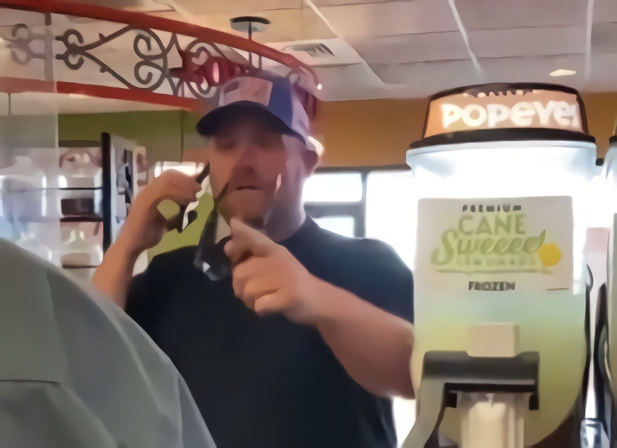 Racist White Man at Popeyes Threatens to Lynch Black Employee after being called 'cracker'.