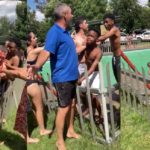 Racist White Men Jumping Two Black Kids in Fight at 'White's Only' Public Pool in South Africa Sparks Controversy