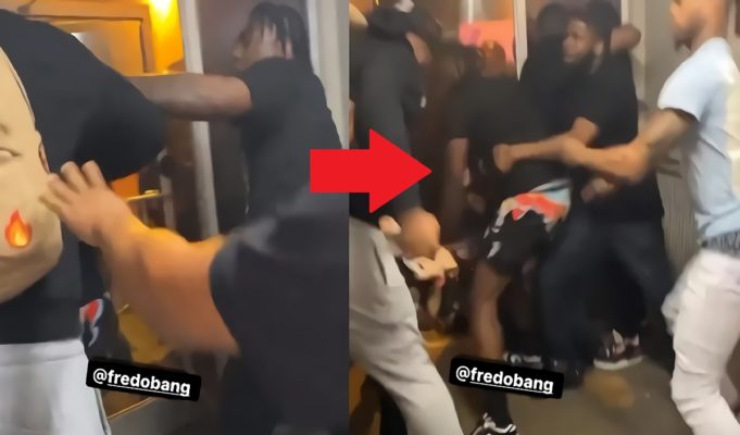 Video Shows Triggered Fredo Bang's Crew Fighting NBA Youngboy Fan Who Yelled '4KT' in His Face