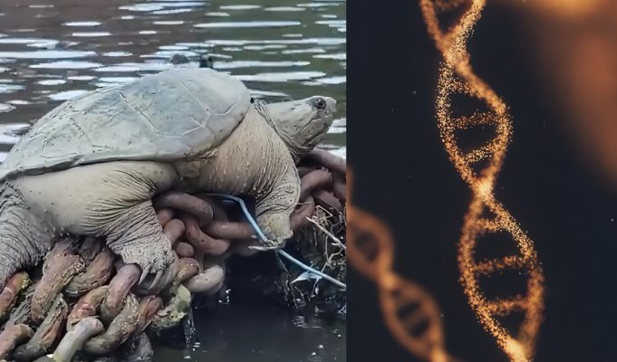 Details About the Origin and Diet of the Giant Fat Snapping Turtle Lurking in Chicago River