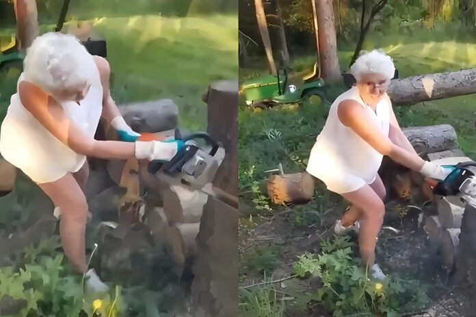 grandma-with-9-lives-cutting-tree