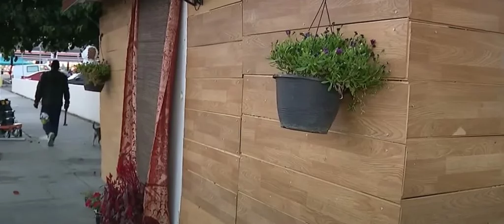 Front View of Wooden Home on Hollywood Blvd Built by a Homeless Man Named Q Image