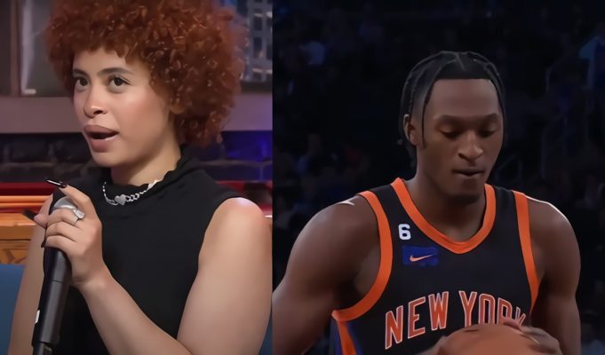 Was Ice Spice High at the Knicks Game? Message on Ice Spice's Shirt During Knicks' 8th Straight Win Goes Viral
