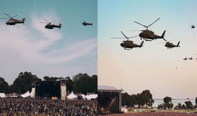 Did Military Helicopters Release Biological Weapon 'Operation Big Buzz' at Isley Brothers' Concert in Baltimore Maryland?