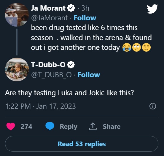 Ja Morant Drug Test Complaint Fuels Racism Conspiracy Theory NBA is Targeting Black Players Who are Super Athletic