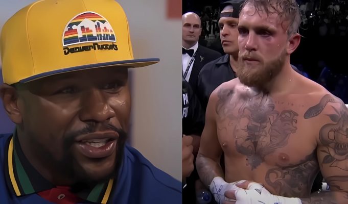 Video Showing Jake Paul Running For His Life from Floyd Mayweather's Security Goes Viral