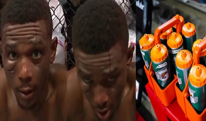 Blood Pouring Down Jamahal Hill's Head Like Gatorade Before Final Round at UFC 283 Leaves Social Media Stunned